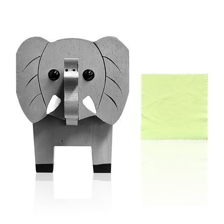 1 support de lunettes 3D en bois en forme d'éléphant - Puzzle en bois - Support de lunettes créatif en forme d'animal - Pour lun