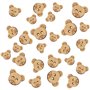 RELKLYU 160 Morceaux De Boutons d'ours en Bois
