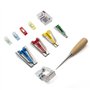 Diealles Shine Appareils à Biais, Fabric Bias Tissu Biais Maker Tool Set Bias Binder Kit for Sewing Quilting Awl