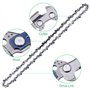Maxentico Lot de 3 Chaînes pour Tronçonneuses, Chaine Tronconneuse pour Guide-Chaîne de 14" (35 cm), Chaine de Tronconneuse, 52 