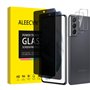 [2+2 Pièces] 2 pièces Verre Trempé Anti-espion pour Samsung Galaxy S21 plus et 2 pièces Caméra Arrière Protecteur
