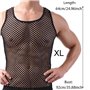 Débardeur Sexy Homme,Noir Débardeur pour Hommes Transparent Sport Homme Debardeur Filet Homme Convient pour la Nuit de Noces, la
