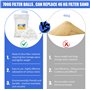 NINGESHOP Balle Filtrante Piscine,700g Boules de Filtre de Piscine pour Systèmes de Filtre a Sable Piscine Remplacer 25 kg de Sa