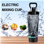 Shaker électrique - 600 ml - Mixeur automatique de protéines - Shaker électrique - Avec lumière LED - Shaker à protéines - Recha