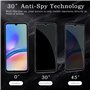 [2 Pièces] Verre Trempé Anti-Espion pour Samsung Galaxy A05s, Protecteur D'écran de Confidentialité, 9H Dureté Film Protecteur V