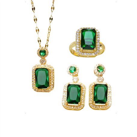 KONFEN Parure Bijoux Cristal Femme