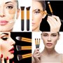 Jaimela Pinceaux Maquillages 10 Pcs Set, Pinceaux Maquillages Professionnel pour Fond De Teint, pour Fond De Teint, Blush, Fard