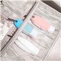 Besylo Flacon Voyage, Bouteille de Voyage Silicone,Ensemble Bouteille de Voyage en Silicone, avec Mousqueton, pour Les Voyages,