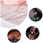 Jieddey Epingle Couture,300 PCS Épingles de Couture Épingles à Tête Plate en Acier Épingles Nickel Épingles à œil Épingle Droite