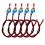 senvenelec 5pcs mini commutateur à bascule avec 30cm pré-câblé