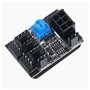 MEIRIYFA Adaptateur de ventilateur PWM 3 broches 4 broches pour châssis PC - Répartiteur 8 voies - Contrôleur de vitesse 12 V av