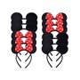A 12 pièces Mickey Minnie Bandeaux, Oreilles de Minnie Mouse, pour Anniversaire Baby Shower, Fournitures de Fête d'anniversaire,