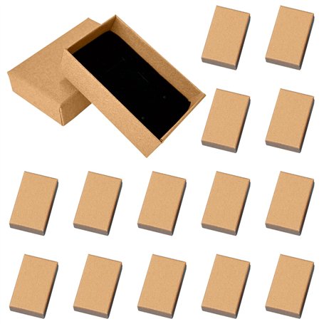 14PCS Boîte à Bijoux En Carton Kraft