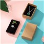14PCS Boîte à Bijoux En Carton Kraft, 8x5x3cm, Boîte à Bijoux Avec éponge, Anneau Collier Bracelet Boîte à Bijoux, Boîte Cadeau