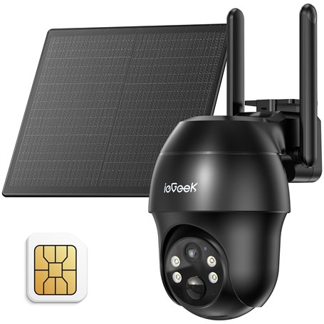 ieGeek 4G LTE Camera de Surveillance Exterieur sans Fil