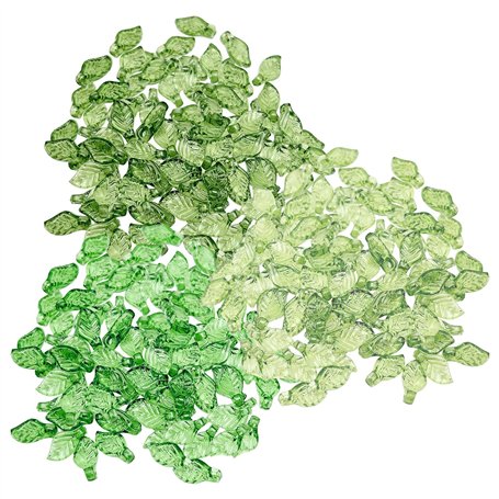 300 Pièces De Perles De Feuilles Vertes