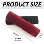 Lot de 2 paires de housses de ceinture de sécurité pour ceinture de sécurité de voiture - Coussinets en peluche pour ceinture de
