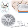 Yosoo Kit de Réparation Vis Écrou de Lunette en Acier Petit Montre Ensemble d'outil de Bricolage Optique - Tournevis de Précisio