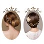 30pcs Pince à cheveux de diamant en forme de U,Épingle à cheveux de Diamants forme, Épingle à Cheveux de Marriage,Mariée Perle F