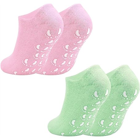 2 Paires de Chaussettes silicone Hydratantes