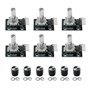 Lot de 6 modules d'encodeur rotatif à 360 degrés KY-040 - Potentiomètre - Sortie d'impulsion numérique - Blocs de construction é