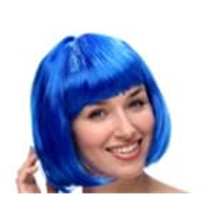 KRYMSON Ensemble de Perruque Bleue Avec Lunettes