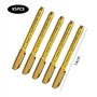 NYGGTYK Lot de 5 marqueurs métalliques dorés - Stylos en tissu doré - Stylos à encre dorée - Stylos dorés pour écrire - Stylos d