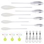 Sbirolino Lot de 16 Pièces 4X Spirolino Coulant 4X Sbirolino Flottant (8g 10g 15g 20g) 5X Fishing Assortiment Triple Pivotant et