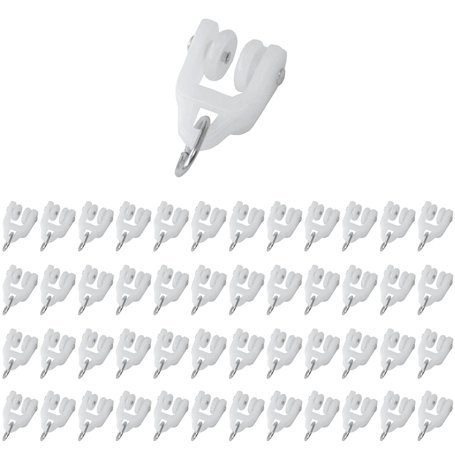 48 Pièces Galets de Glissement pour Rideaux