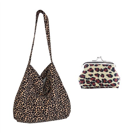 1 Pièce À Imprimé Léopard Et Portefeuille De Pièces De Monnaie