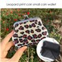 1 Pièce À Imprimé Léopard Et Portefeuille De Pièces De Monnaie, Sac À Bandoulière De Grande Capacité, Sac De Personnalité Rétro,