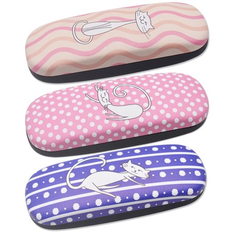 Widesmart 3 Pcs Étui à Lunettes Coque Rigide