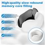 KIMIGO Oreiller de Voyage Ergonomique en Mousse à Mémoire – Coussin de Voyage,Soutien Cervical 360° Réglable pour Avion/Voitur