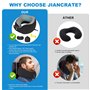 KIMIGO Oreiller de Voyage Ergonomique en Mousse à Mémoire – Coussin de Voyage,Soutien Cervical 360° Réglable pour Avion/Voitur