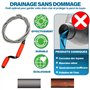 Furet Deboucheur Canalisation avec Manivelle WEIMEIH Professionnel Spirale Furet Débouchage Canalisation-Sonde de Debouchage-Fur