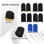 20 Pièces Doigtier de Jeu Mobile, Bout de Doigts de Jeu Professionnels Doigtiers Gamer Gants Anti-Transpiration Respirants pour 