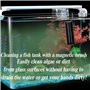 RHQFDM Aquarium Verre Brosse magnétique Forte Nettoyeur de vitre magnétique pour algues Nettoyeur de vitre magnétique pour Aquar