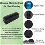 RHQFDM Aquarium Verre Brosse magnétique Forte Nettoyeur de vitre magnétique pour algues Nettoyeur de vitre magnétique pour Aquar