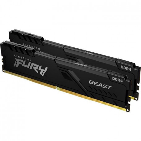 Mémoire Kingston FURY Beast 16 Go (2 x 8 Go) DDR4 2666 MHz CL16 63,99 €