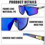 Lot de 4 lunettes de soleil polarisées pour homme et femme - Protection UV400 - Lunettes de protection rapides - Pour le sport d