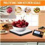 Balance de Cuisine Numérique, Balance de Cuisine Divisée En Acier Inoxydable, Haute Précision 1g-15kg, 7 Unités de Mesure, Avec 