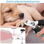 LauCentral Coupe Ongles Chien pour Coupe Griffes Chien Et Coupe Ongle Cha-Coupe Ongle pour Chien ou Chat avec Cran de Sécurité
