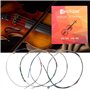 Jeu de Cordes pour Violon 4/4 Noyau en Acier Massif Jeu Complet de Cordes en Acier de Rechange universelles E-A-D-G