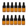 VASANA Lot de 12 flacons vides de 2 ml en verre ambré pour huiles essentielles