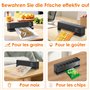 Rawhui Scelleuse Thermique Mini Machine a Sceller Sachet 5 Modes Réglables Soudeuse Sac Plastique 3000 mAh Rechargeable, Mini Sc