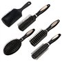 5 Lot Brosse Cheveux Démêlante à Cheveux Anti-Casse en forme divers pour Styling et Démêler les Cheveux longs épais fins frisés