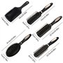 5 Lot Brosse Cheveux Démêlante à Cheveux Anti-Casse en forme divers pour Styling et Démêler les Cheveux longs épais fins frisés 