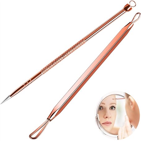 XingFuDM 2 pièces outil d'élimination des points noirs et imperfections dissolvant de points noirs boutons presser dissolvant de