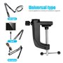 C-Clamp Base Stand Mounting Accessory - Pince C Robuste Table Métal Collier Fixation Support Pour Microphones Avec Vis Réglable