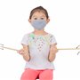 Lofbaz Tissu De Coton De Masque Facial En Tissu Avec Poche De Filtre Lavable Réutilisable (Gris - Paquet de 3, Petit Enfant 4 à 